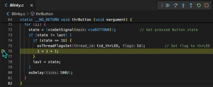 Creating a conditional breakpoint