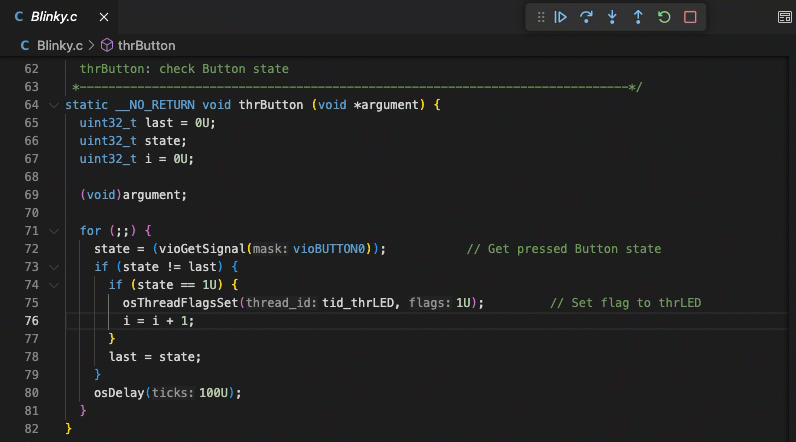 Creating a triggered breakpoint