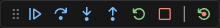 Run and Debug controls