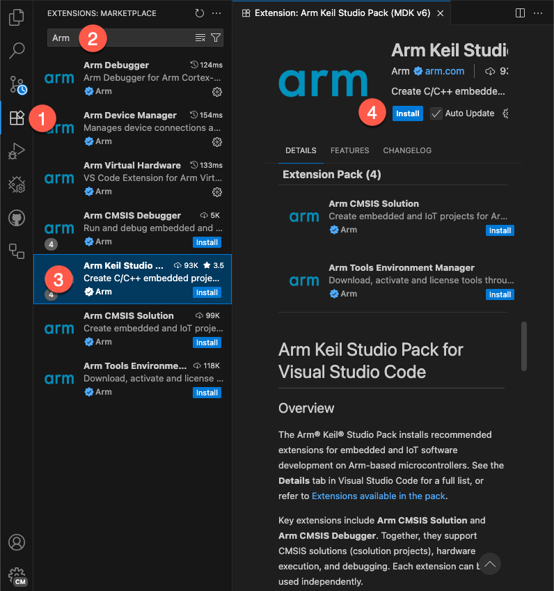 Keil Studio Pack README