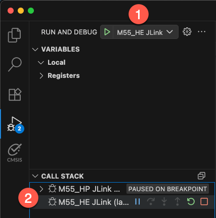 Debug View Debugger request