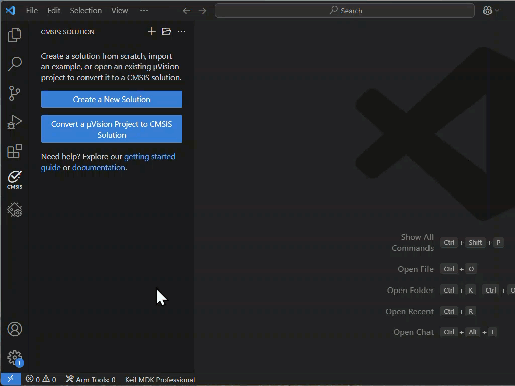 CMSIS Solution Quick Tutorial
