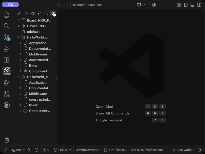 Manage Solution view